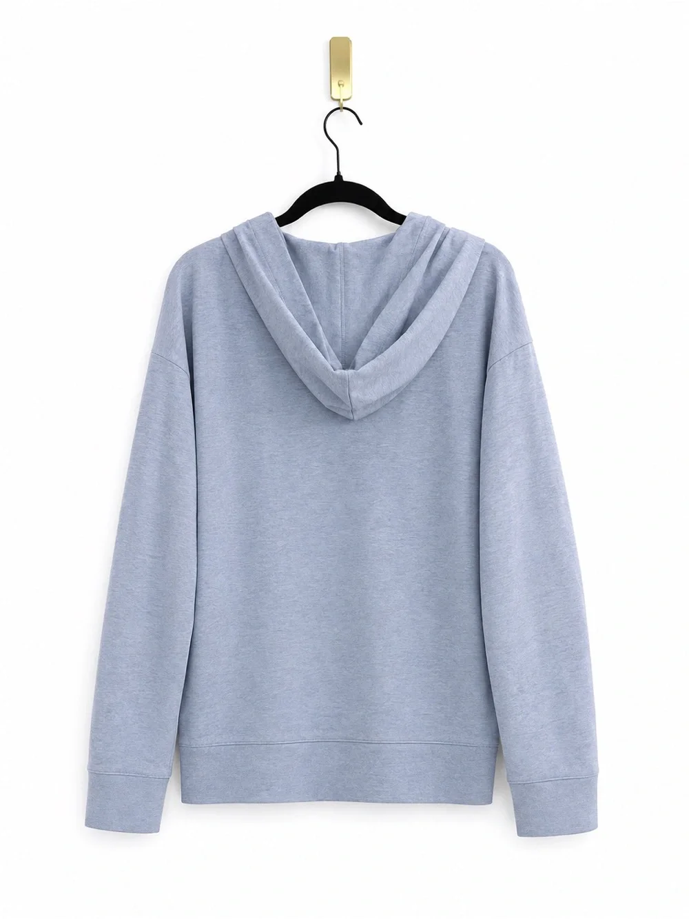 Michael Kors Lace-Up Hoodie Sweatshirt in Light Blue — Size XL